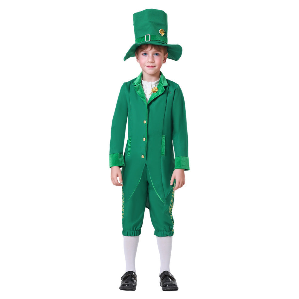 Children's St Patrick's Day Ethnic Style Irish Cosplay Costume