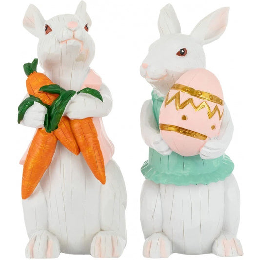 Spring Easter Bunny Decorations Domestic Ornaments Rabbit Doll Resin Crafts