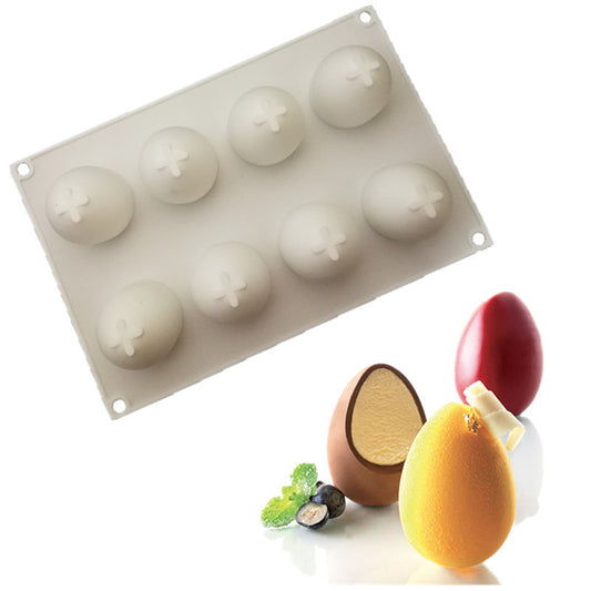 DIY 8Egg Easter Cake Silicone Mold