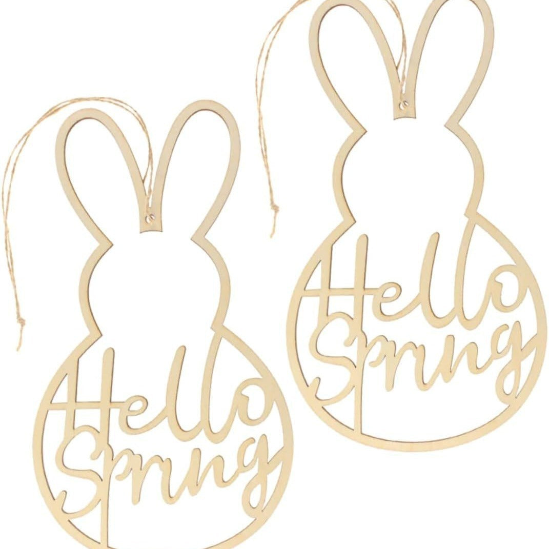 Easter Hollow Rabbit Crafts Wooden