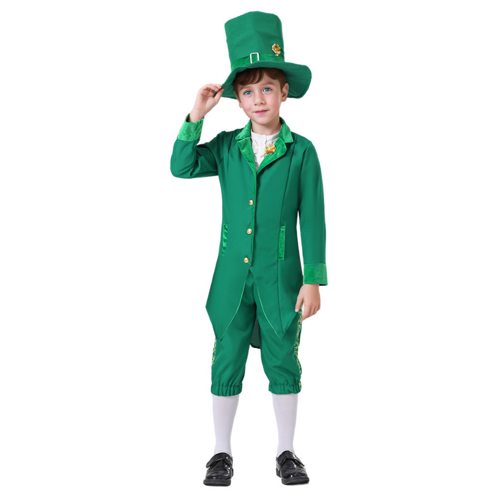 Children's St Patrick's Day Ethnic Style Irish Cosplay Costume