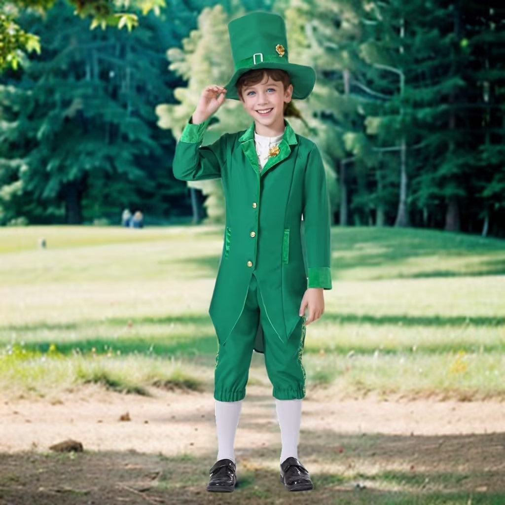 Children's St Patrick's Day Ethnic Style Irish Cosplay Costume