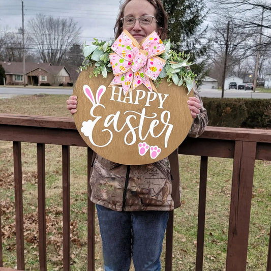 Easter Farm Doorplate Festival Rabbit Door Decorations