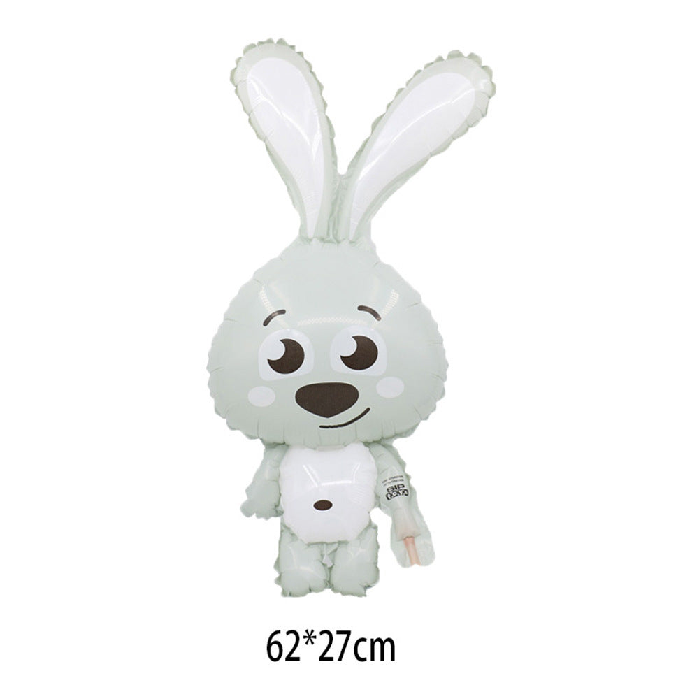 Easter Rabbit Cartoon Aluminum Balloon