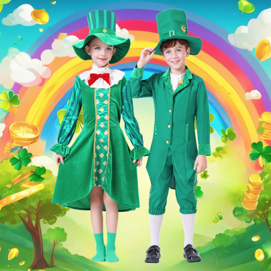 Children's St Patrick's Day Ethnic Style Irish Cosplay Costume