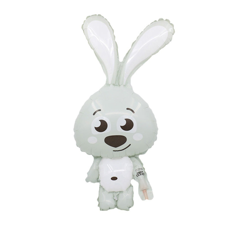 Easter Rabbit Cartoon Aluminum Balloon